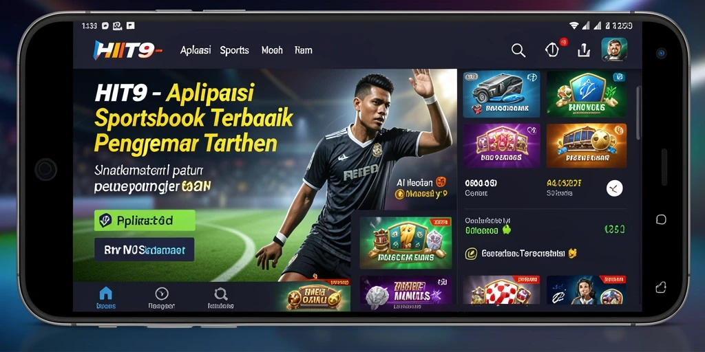 Screenshot HIT9 menampilkan momen seru dalam taruhan olahraga.