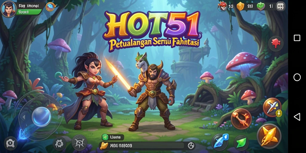 Gameplay seru HOT51 dengan petualangan menantang yang memukau.