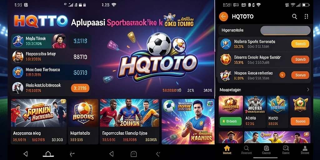 Tampilan menarik dan gameplay seru dari HQTOTO aplikasi Sportsbook.