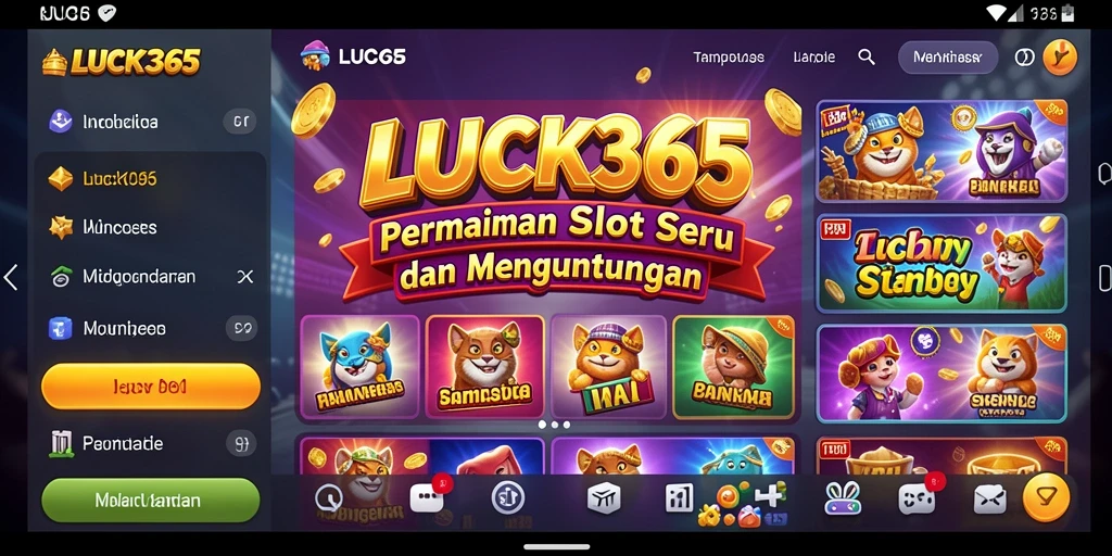 Screenshot gameplay LUCK365 menampilkan keseruan permainan Slot yang mendebarkan.