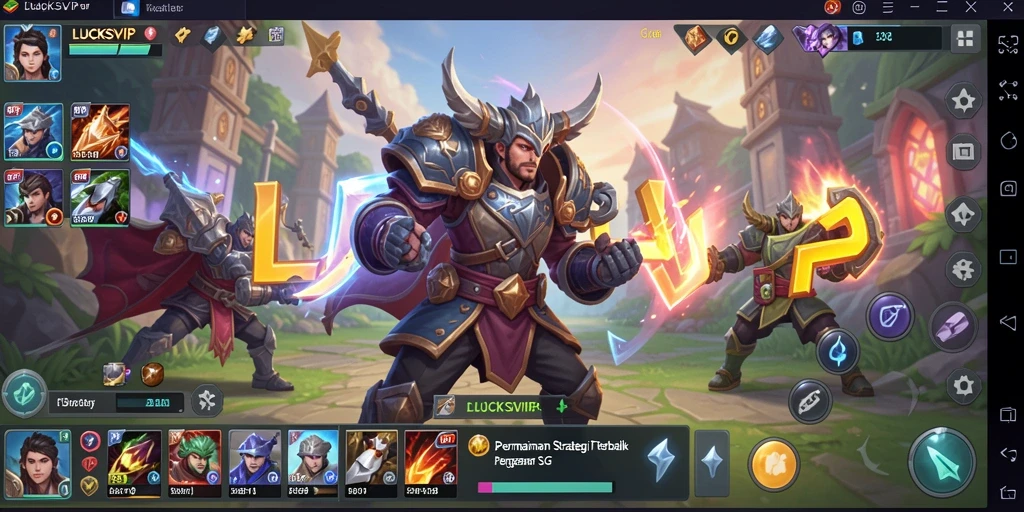 Gambaran menarik dari gameplay SLG LUCKSVIP yang menantang.