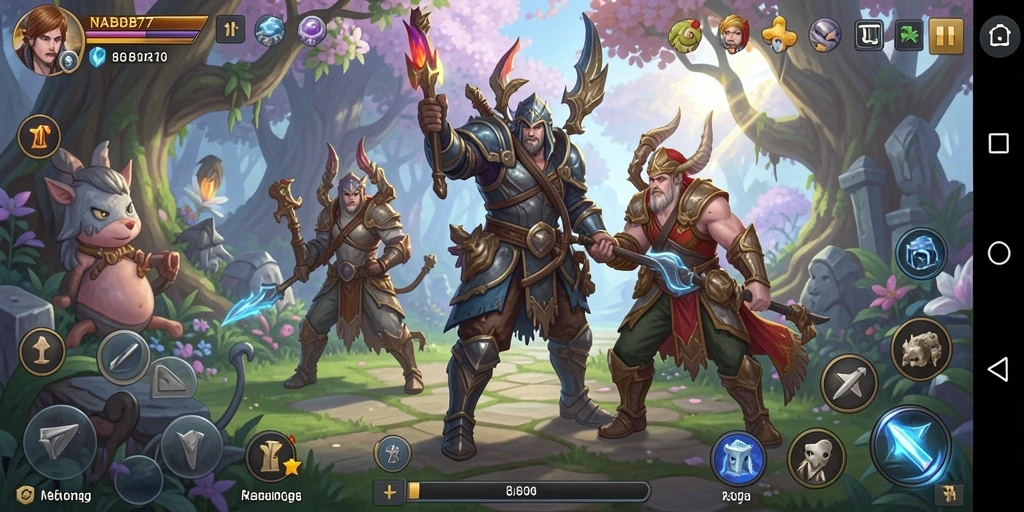 Tangkapan layar gameplay NABOB77 menampilkan aksi pertarungan yang mendebarkan.