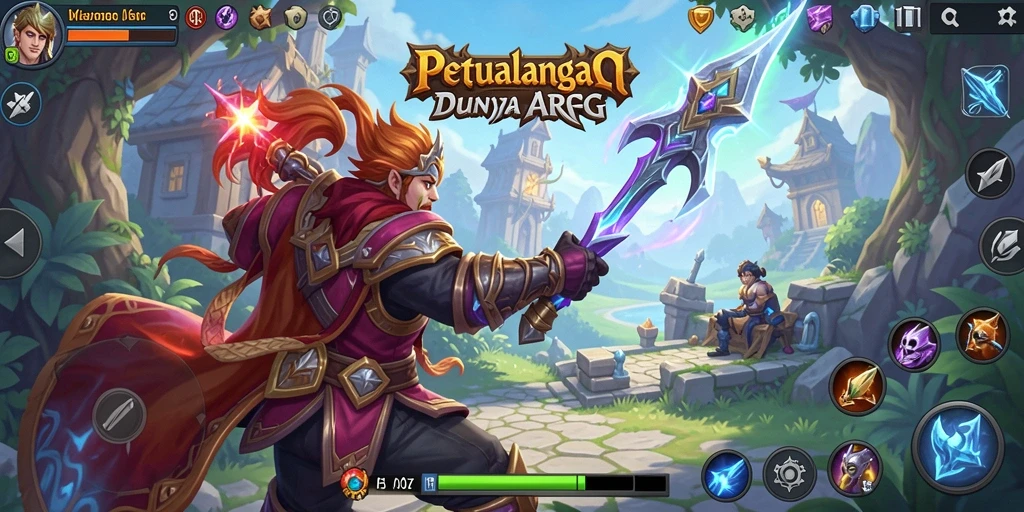 Tampilan gameplay ARPG yang mendalam dan menegangkan di V07.
